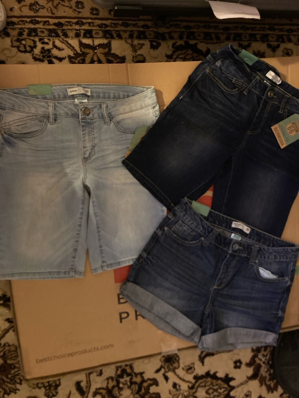 Route 66  Women's Bermuda Denim Shorts & Boyfriend shorts size 6 New with tags